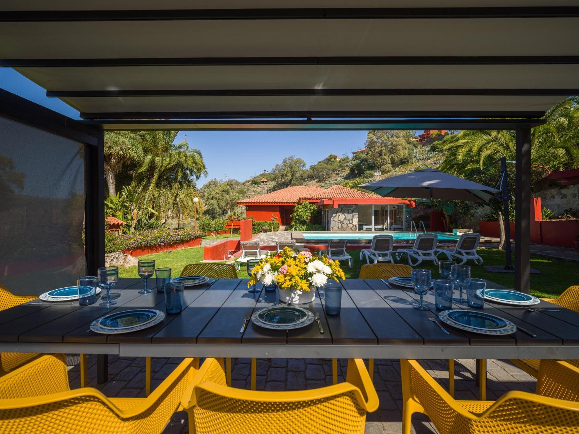 El Jardin De Santa Brigida With Private Pool, Sauna & Jacuzzi Bagian luar foto